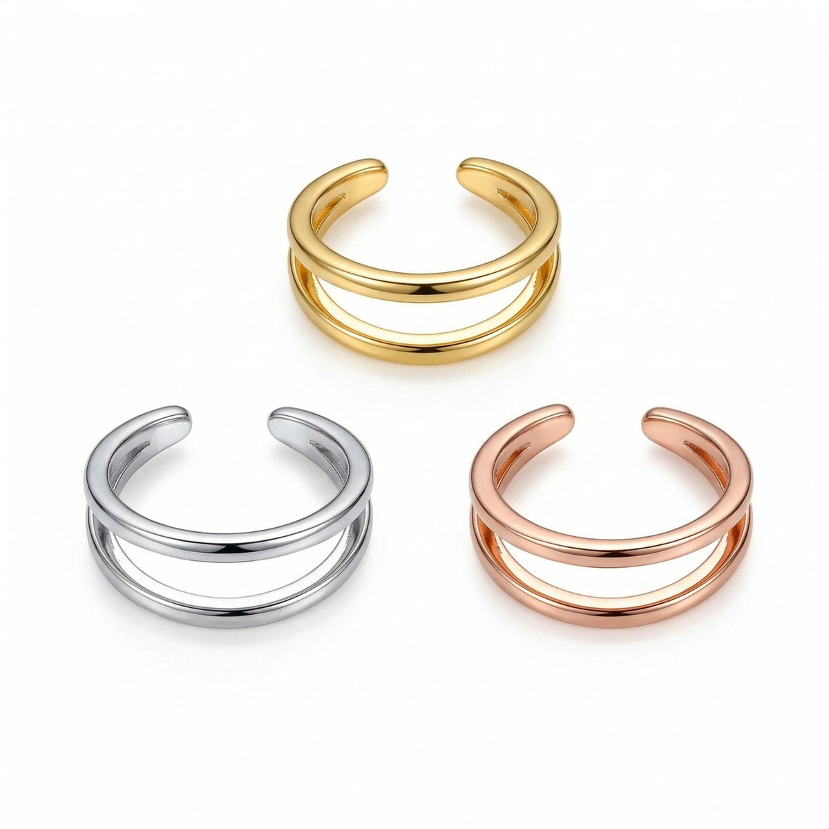 Copper Light Luxury Personality Unique Irregular Ear Clip