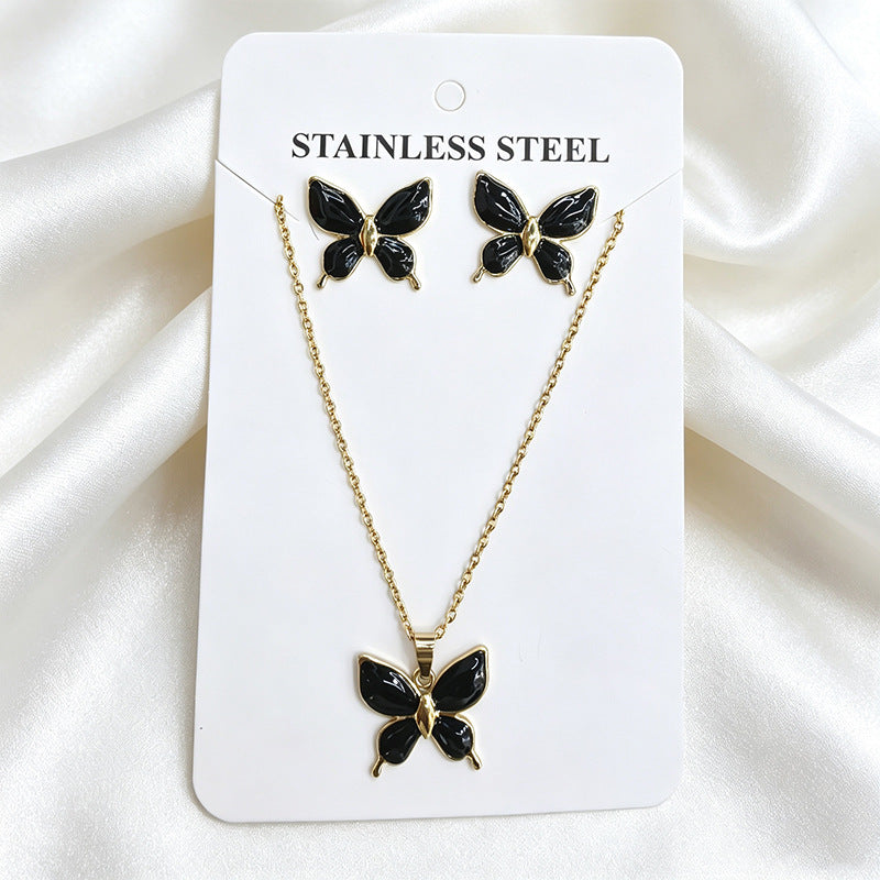 Stainless Steel Enamel Titanium Fashion Personality Necklaces