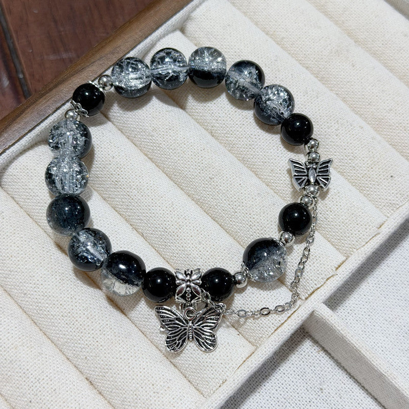 National Fashion Lucky Fortune Pony Life Niche Retro Couple Cinnabar Bracelet
