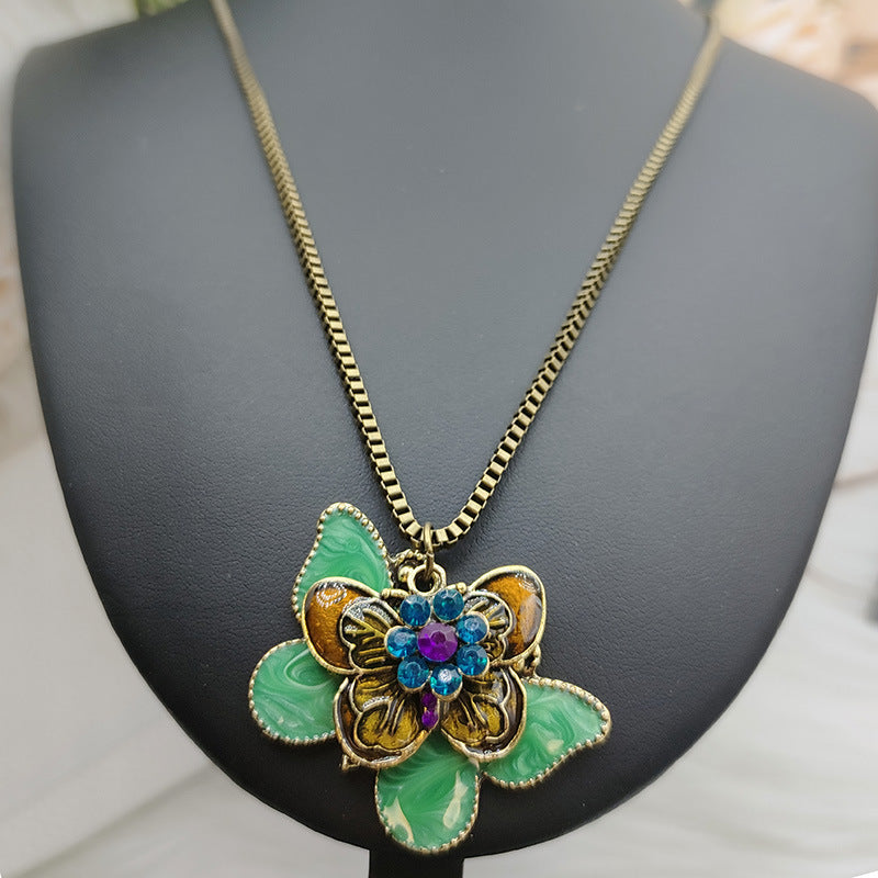 Leather String Female Temperament Wild Ethnic Necklace