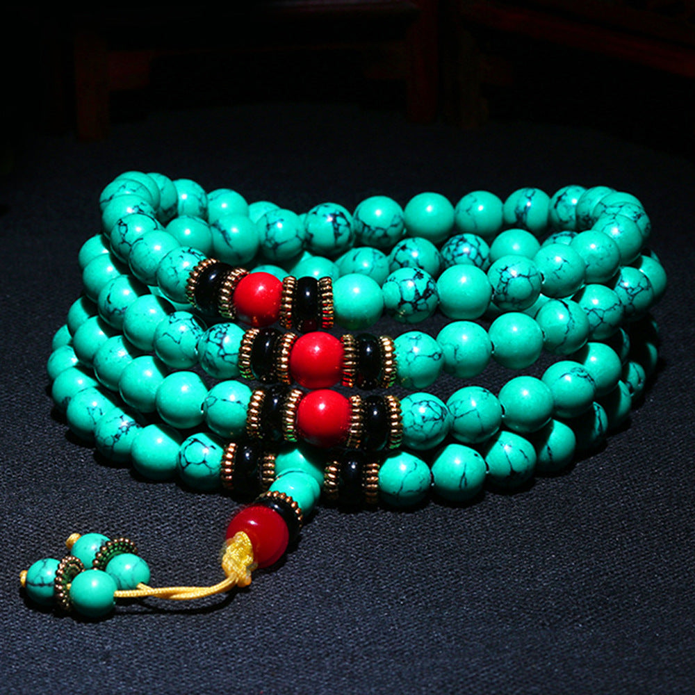 Turquoise Beads Buddha Boho Crafts Live Bracelet