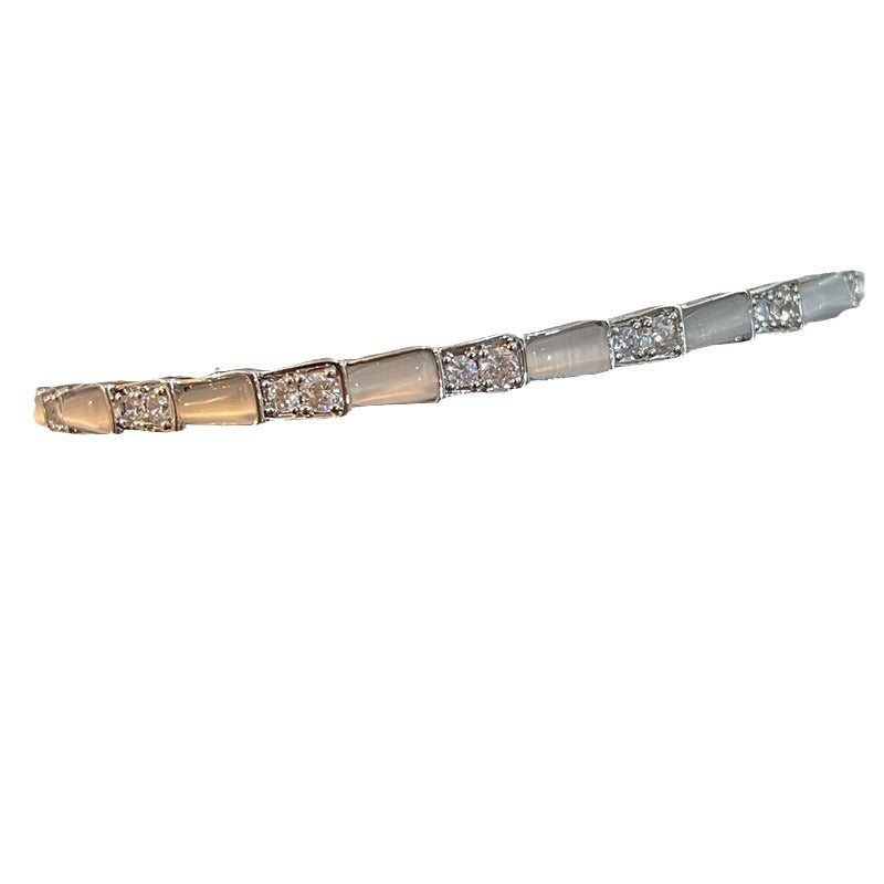 Opal Open-ended Female Simple Light Luxury Bracelet