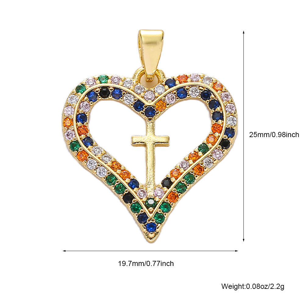 Retaining Micro Inlaid Zircon Clavicle Chain Pendants