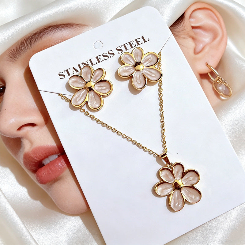 Stainless Steel Enamel Titanium Fashion Personality Necklaces