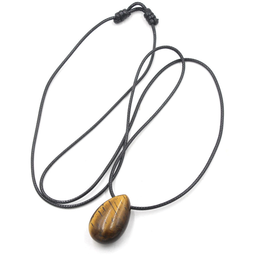 Water Drop Crystal Horizontal Hole Simple Fashion Pendant