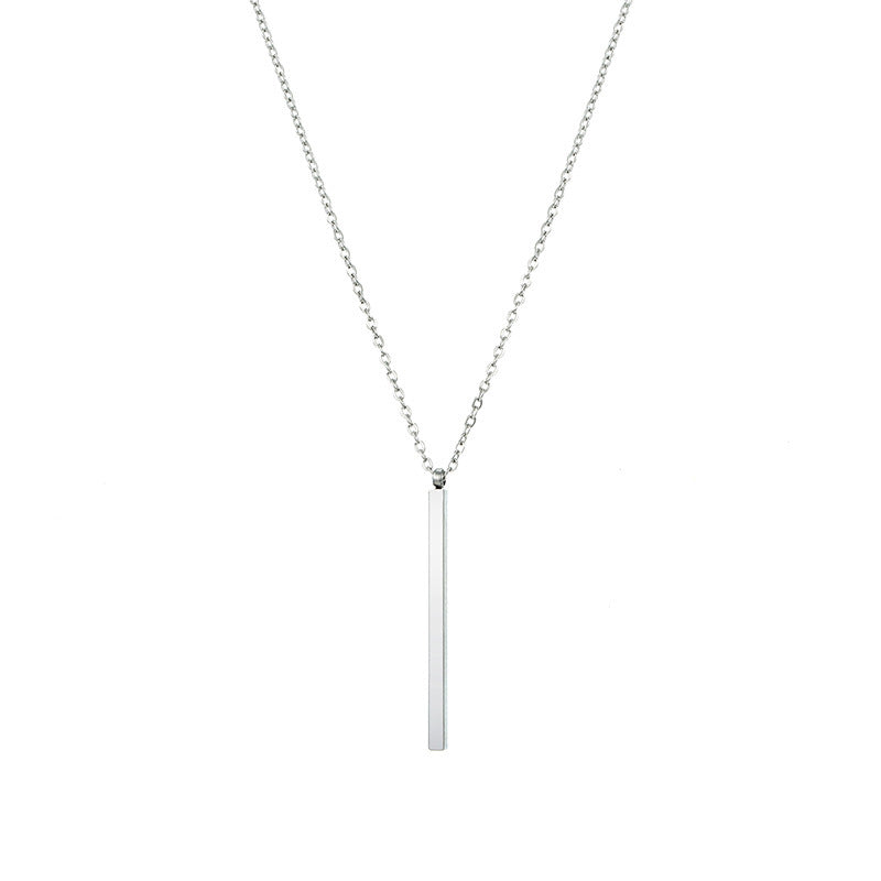 Fashion Stainless Steel Gold-plated Geometric Rectangular Pendants