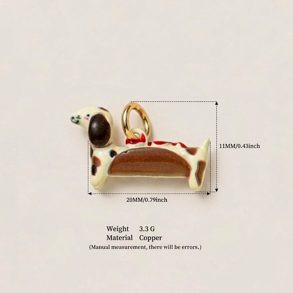 Unique Design Puppy Diversified Exquisite Details Highlight Stylish Textured Pendant