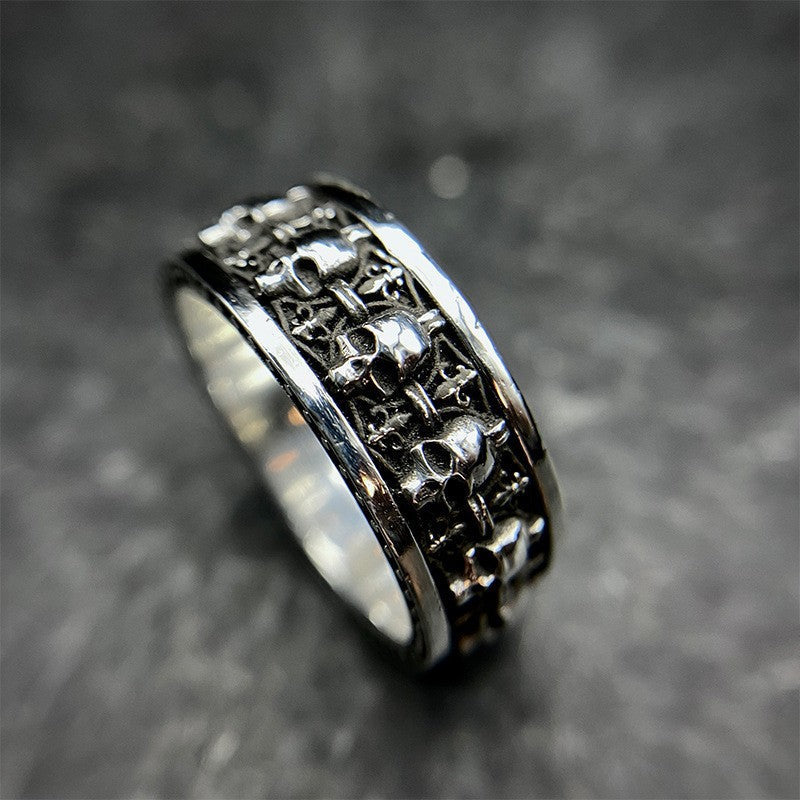 Skull Male Rock Gothic Punk Gift Ring