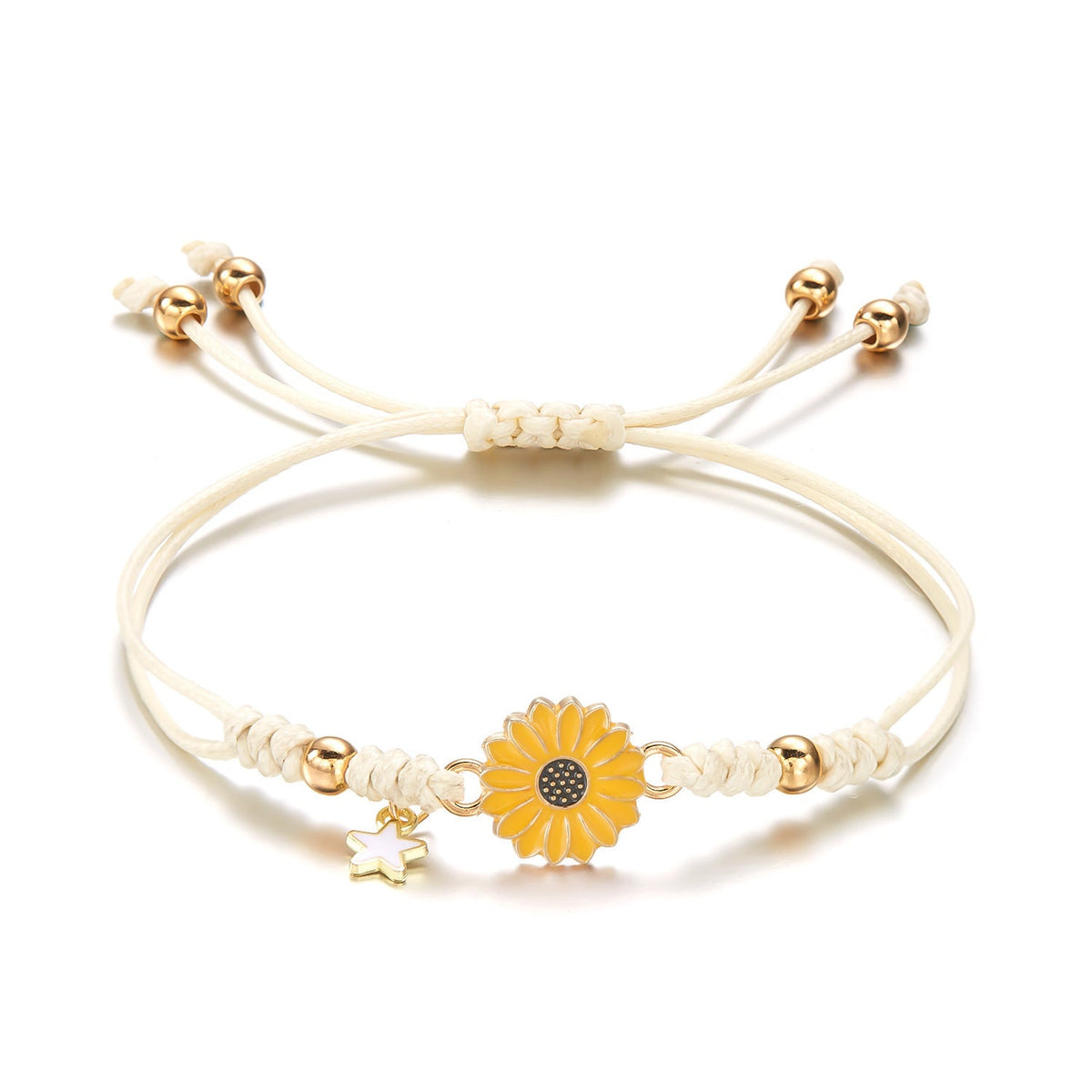 Women's Fresh Daisy Sunflower Hand-woven Fashionable Flower Bracelet