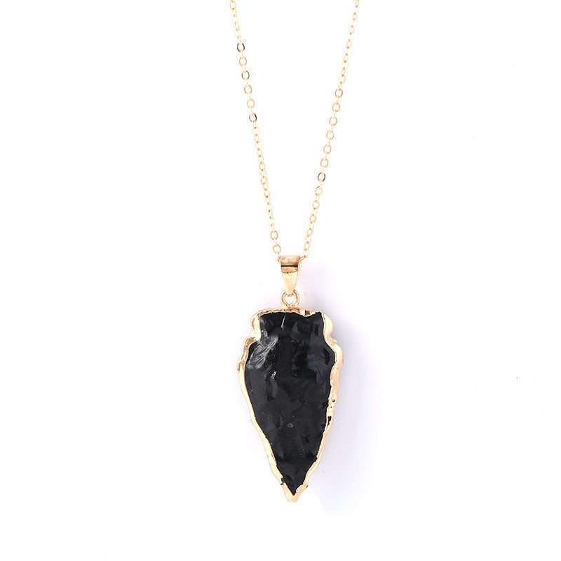 Colorful Artificial Crystal Arrow Heart-shaped Square Brim Pendants