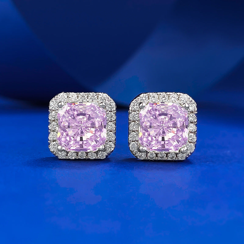Attractive Simple Ice Flower Cut Female Earrings
