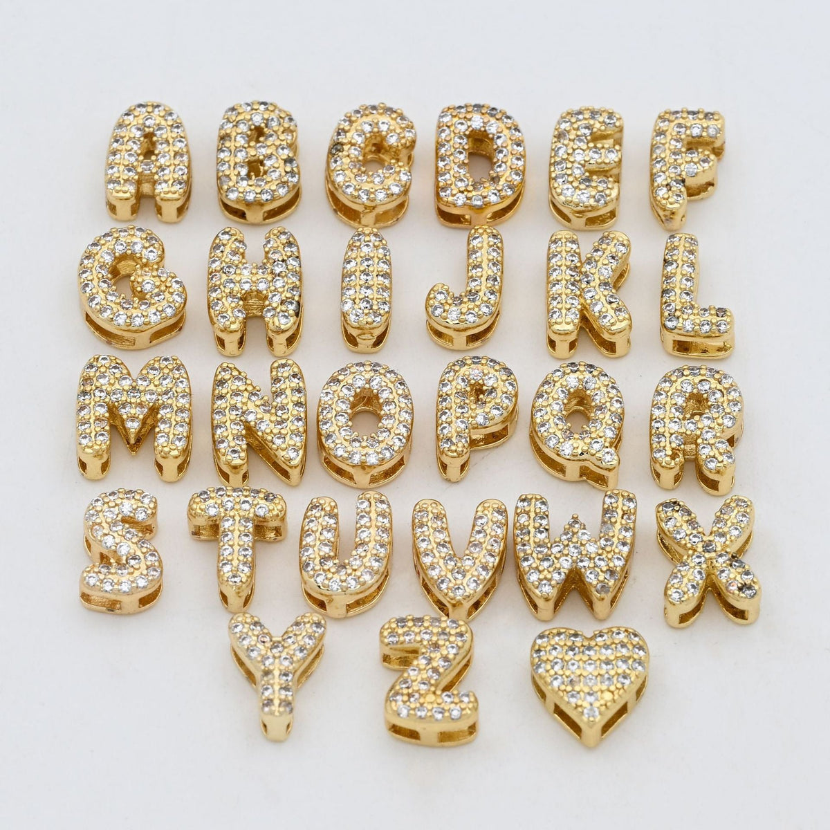 Diamond Letter Personalized Love December Birthday Stone Valentine's Pendants