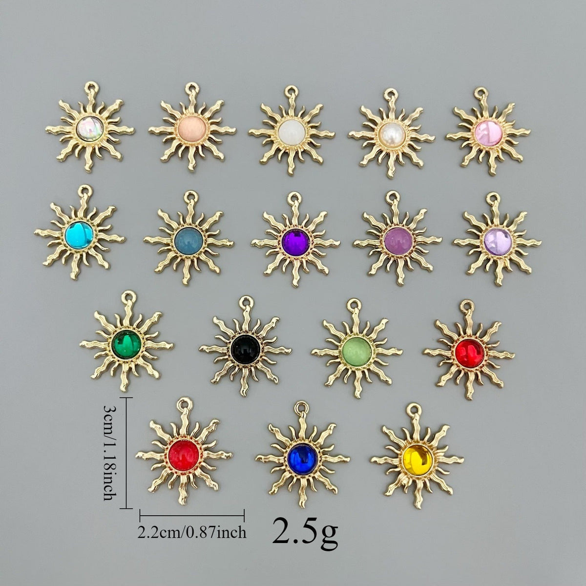 Alloy Baroque Water Transparent Series Gem Sunflower Necklaces