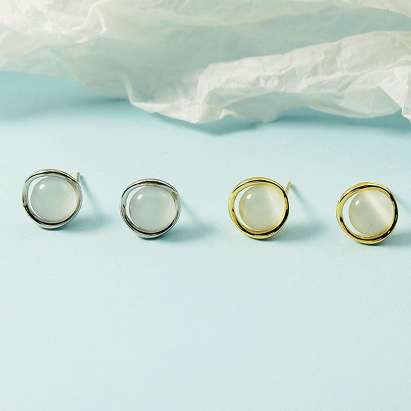 Korean Style Sense Of Design Niche Stud Earrings