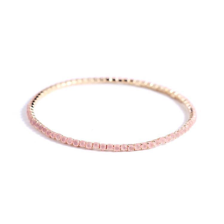 Rhinestone Stretch Bridal Korean Single Row Bracelet