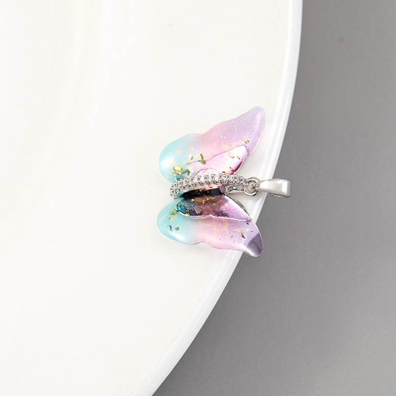 Universal Bow Single Gilded Shell Handmade Pendant