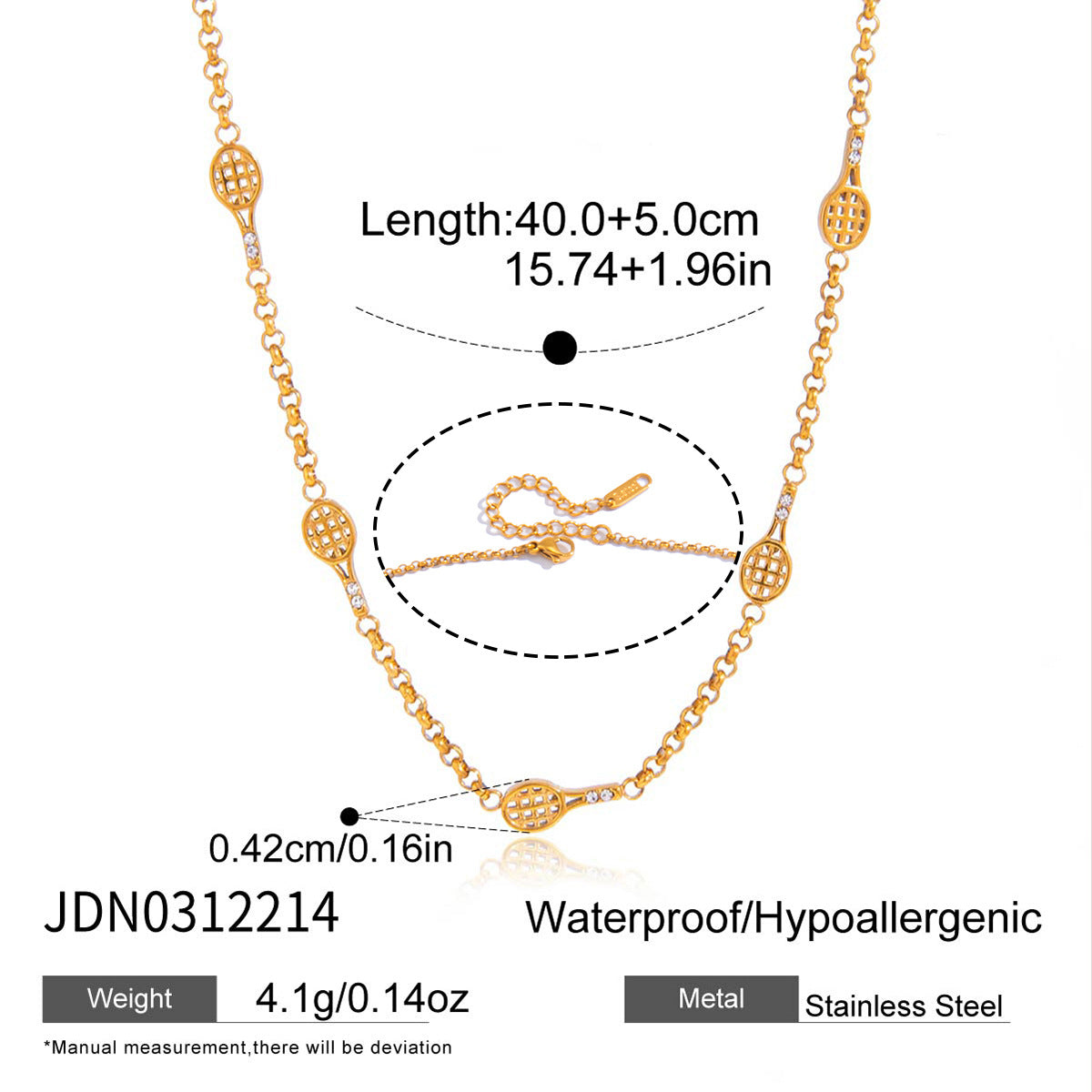 Women's Ding Titanium Steel Stainless Light Luxury High Jewelry Set