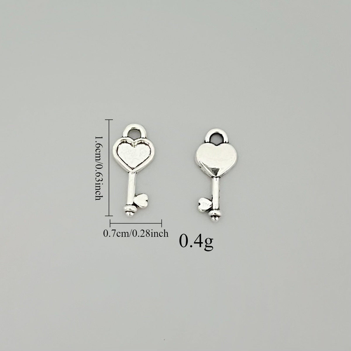 Alloy Mini Love Key Mobile Phone Pendant