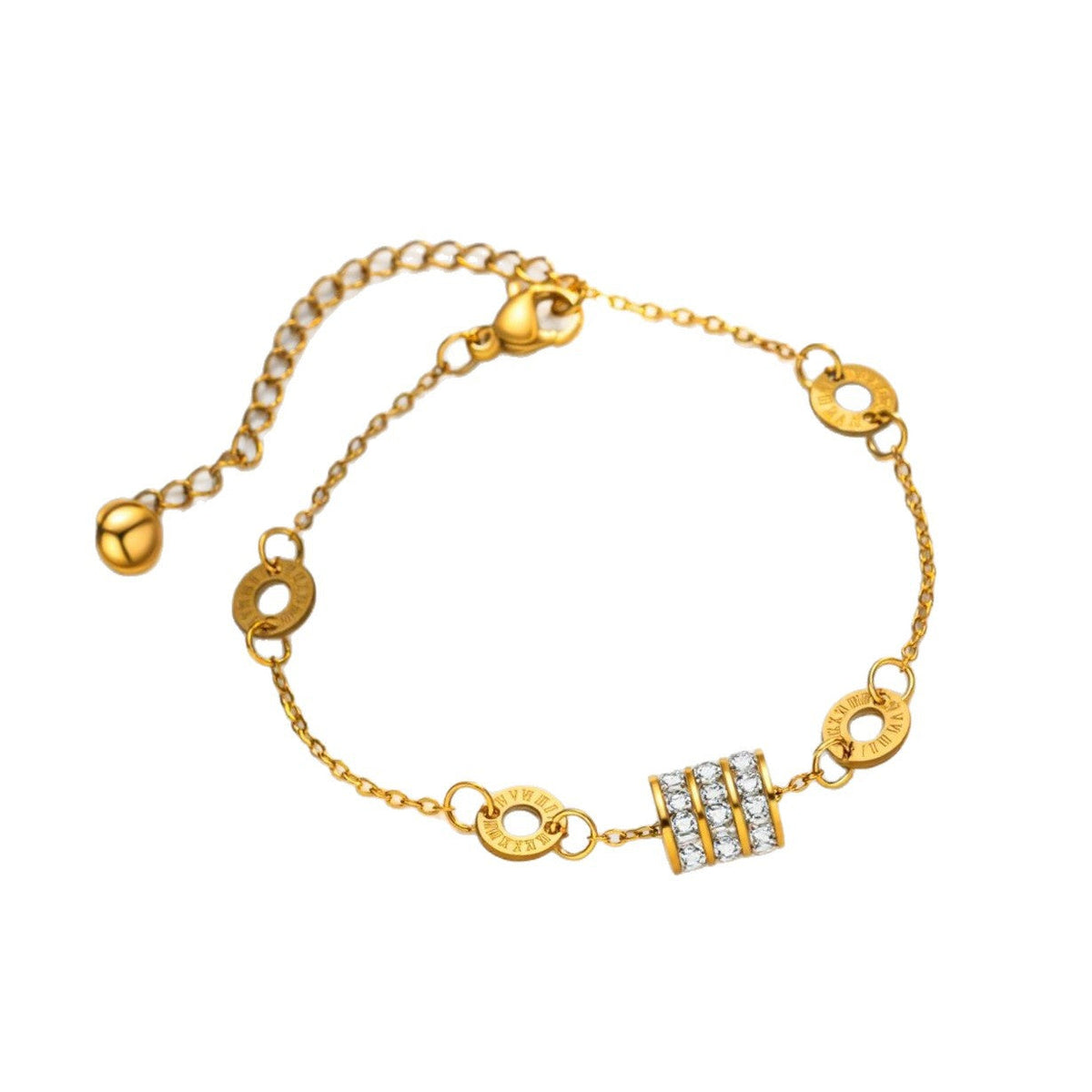 Small Waist Titanium Steel Female Special Interest Light Luxury High-grade Bracelets