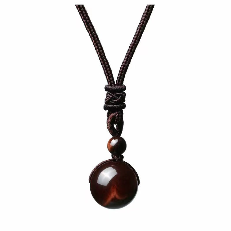 Men's Brocade Tigereye Natural Obsidian Amethyst For Necklaces