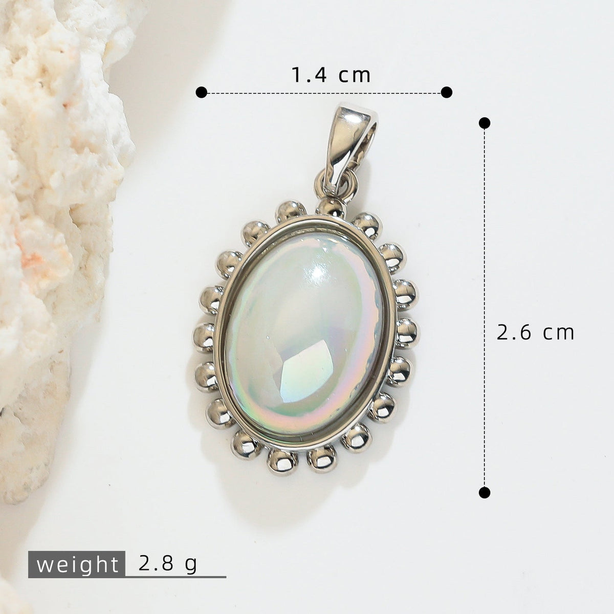 Gold-plated Retro Simple Oval Magic Single Jewelry Accessories