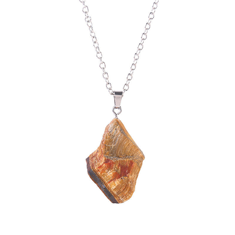 Natural Amethyst Pink Crystal White With Shape Pendants