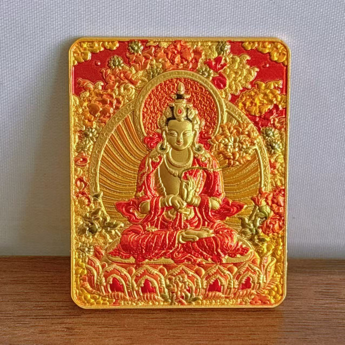 Tibetan Three-dimensional Relief Five Master Eight Guards Painting Pendants