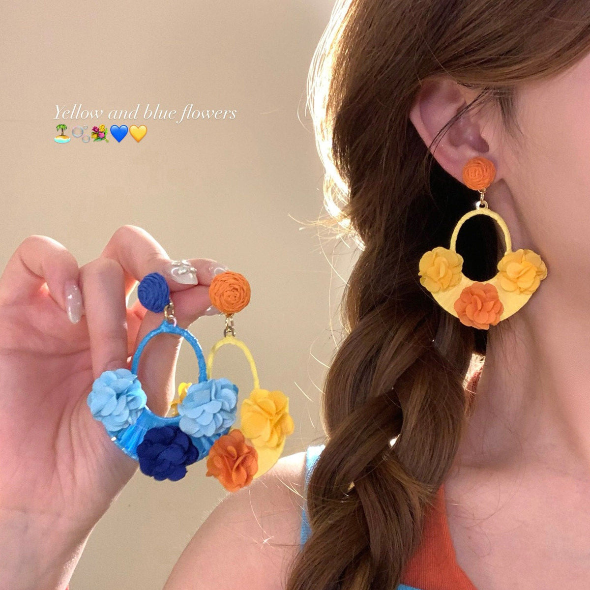 Women's Fairy Beautiful Flowers For Seaside Vacation Style Rings
