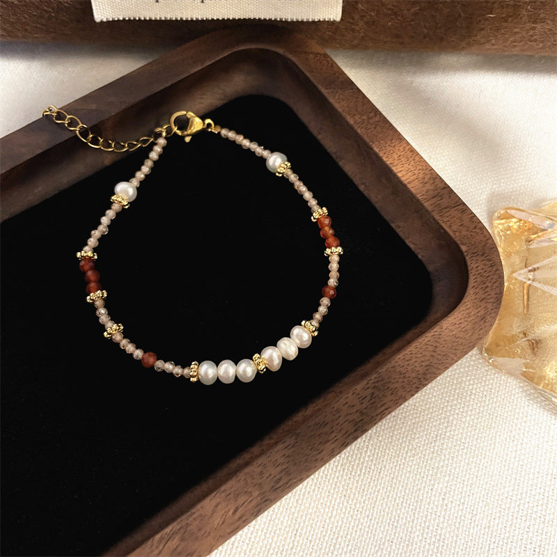 Women's Diamond Double Layered Wear Exquisite Niche Design Simple Bracelet