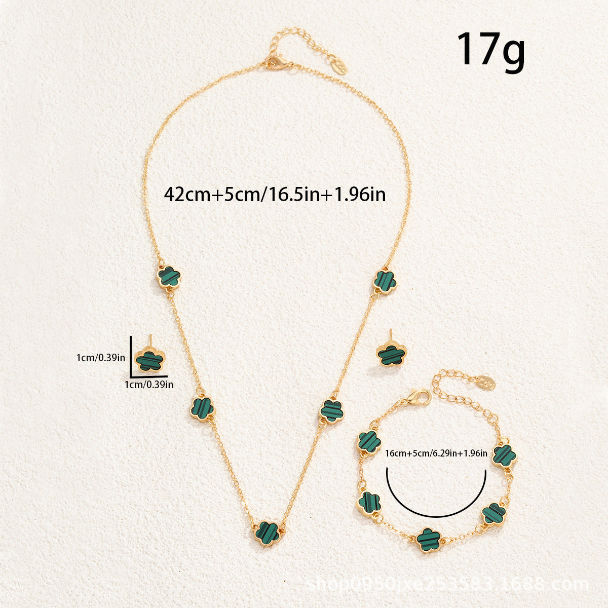 Flower Simple Temperamental Fashion Pork Belly Jewelry Set