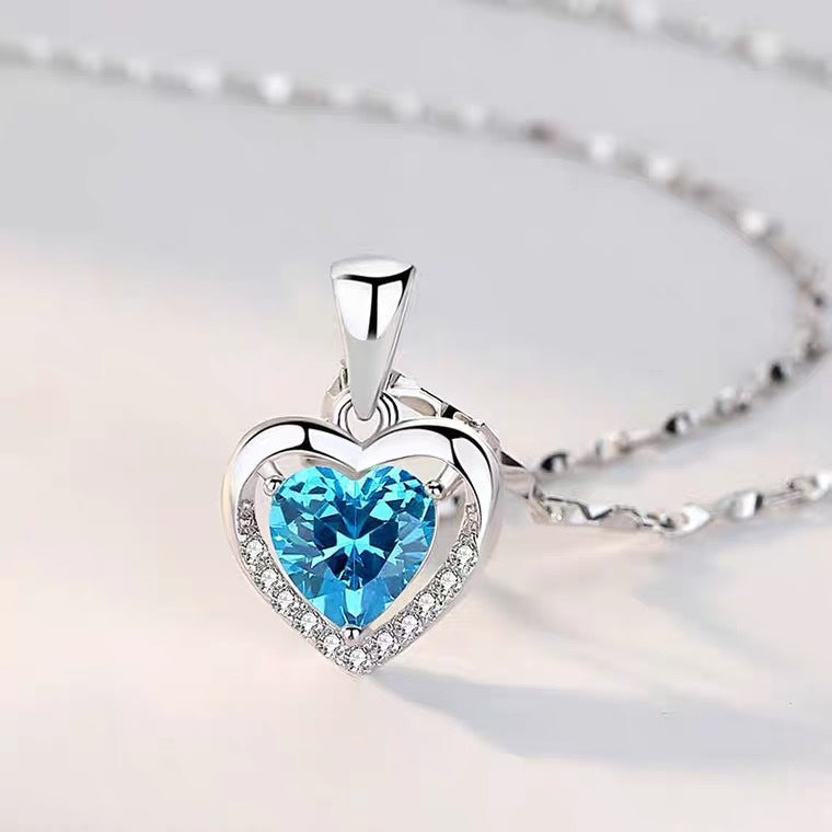 Heart-shaped Simple Elegant Heart Of Eternity Pendant