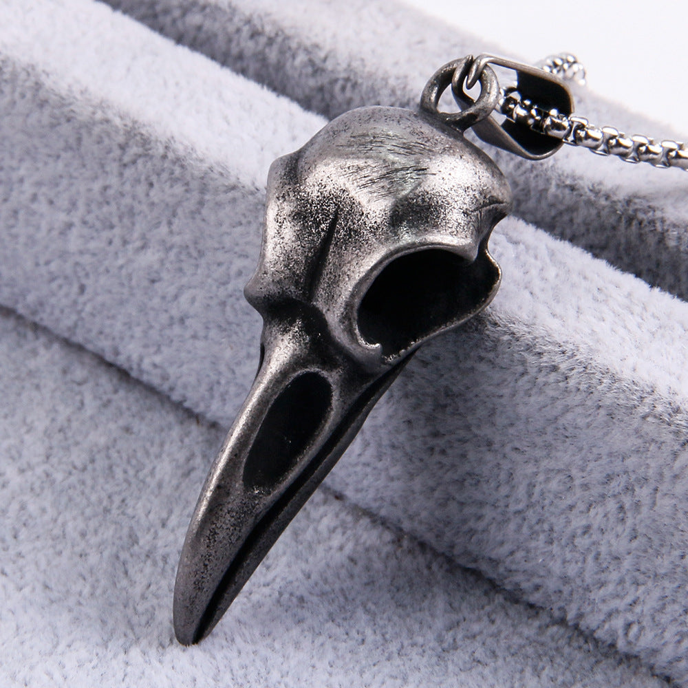 Men's Fashion Trend Eagle Head Crow Bird Pendants