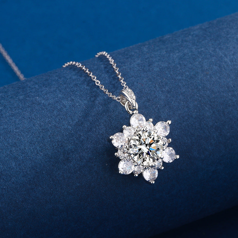 Sunflower Petal Zircon Three-piece Full Diamond Rings