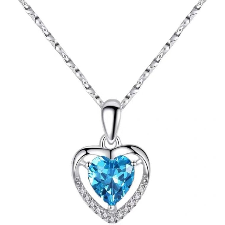 Heart-shaped Simple Elegant Heart Of Eternity Pendant