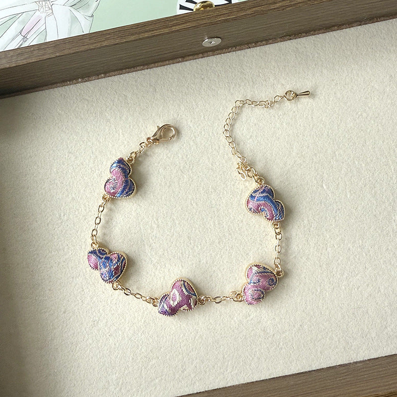 Style Handmade Song Dynasty Brocade Gourd Ancient Cheongsam Bracelets