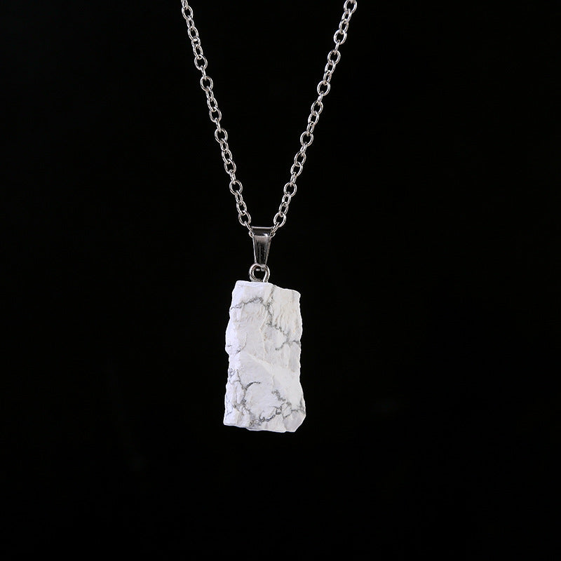 Natural Amethyst Pink Crystal White With Shape Pendants