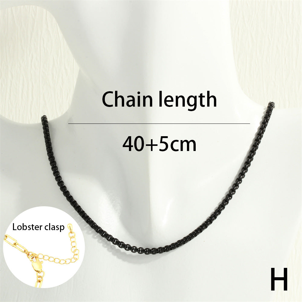 Fashionable Paint Box Chain Summer Bohemian Jewelry Set
