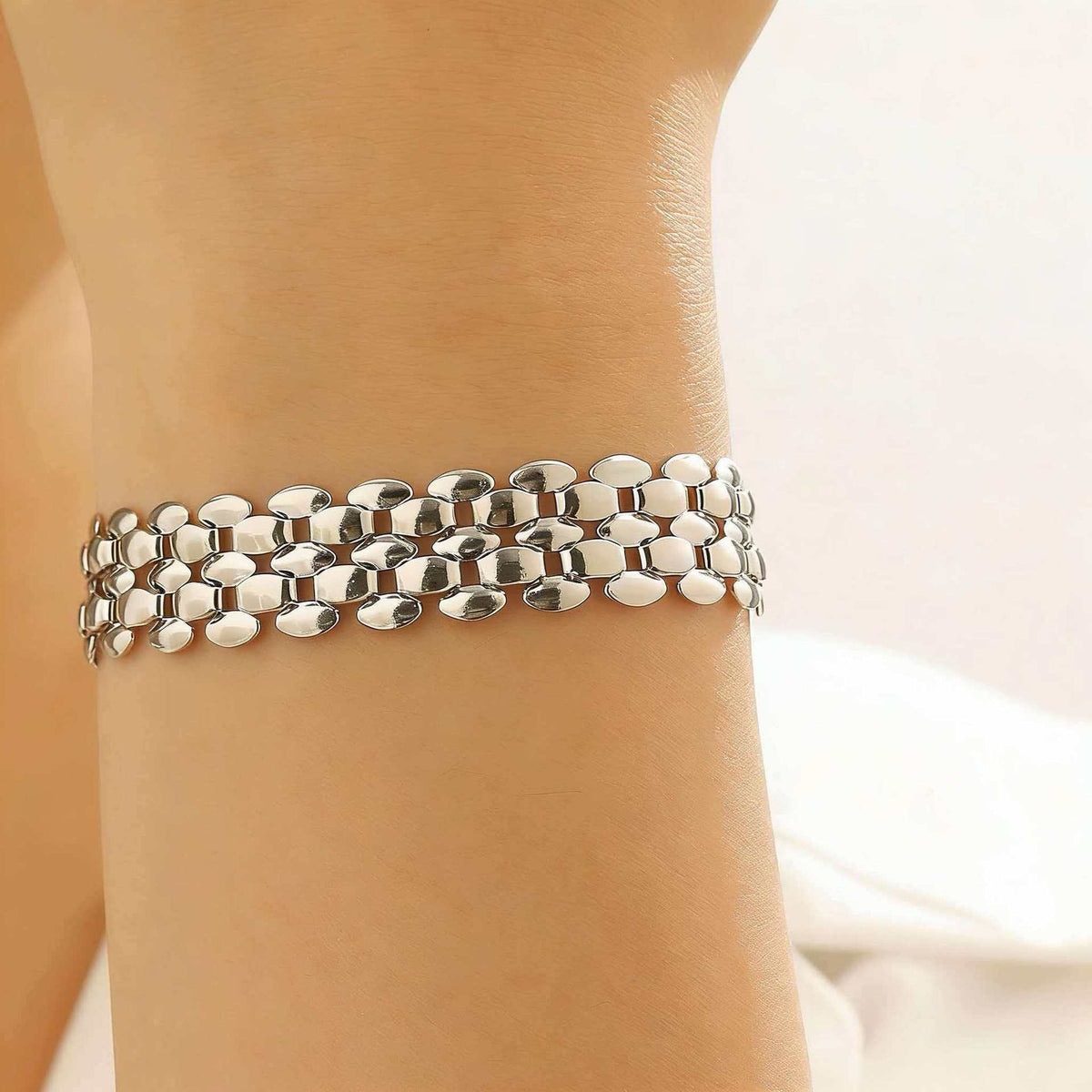 Women's Fashion Y-shaped Watch Clavicle Chain Stacked Strap Length Sweater Rings