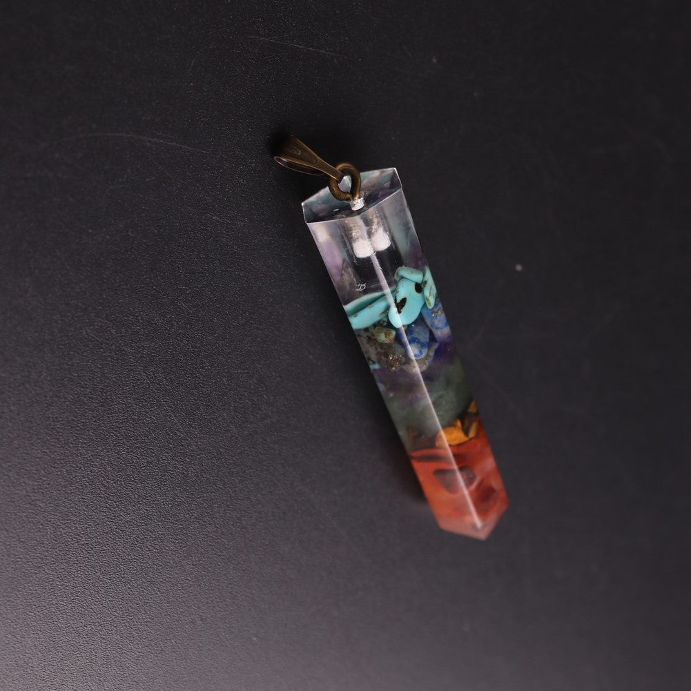 Beautiful Classy Natural Gravel Synthetic Crystal Pendant