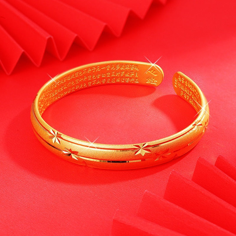 Live Broadcast Alluvial Heart Sutra Female Starry Sky Simple Bracelets