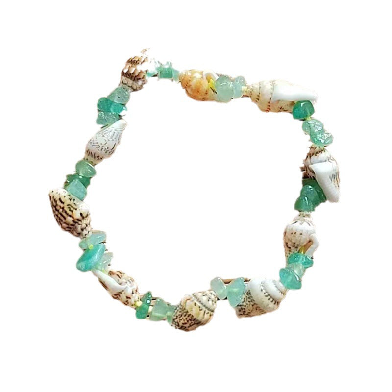 Ocean Style Natural Gravel Shell Conch Small Bracelet