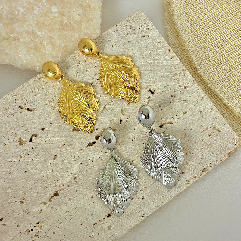 Summer Line Alloy Sier Fresh Design Sense Earrings
