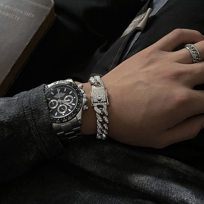 Men's Niche Design Cuban American Style Disco Jumping Cold Boys Bracelets