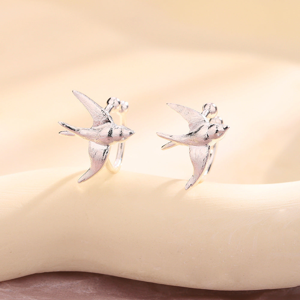 Selection Ethnic Style Temperament Flying Bird Ear Clip
