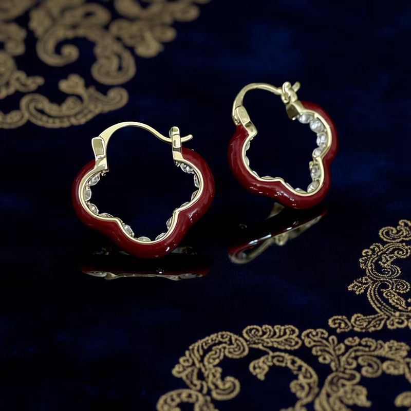 Women's Of Sier Big Hoop Light Luxury High-grade Ear Earrings