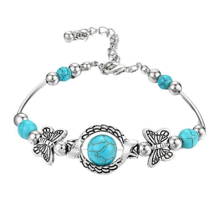 Cool Elegant Turquoise Butterfly Versatile Simple Jewelry Set