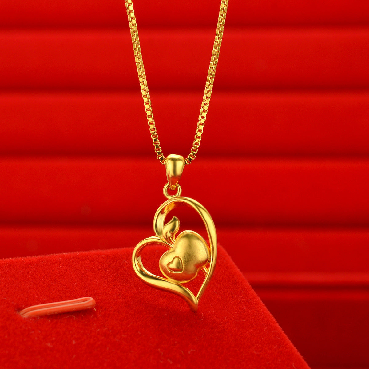 Women's Style Gold Shop Alluvial Love Abacus Lucky Bag Necklaces