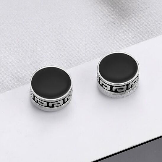 Men's Great Wall Pattern Fashion Single Trendy Unique Earless Rings