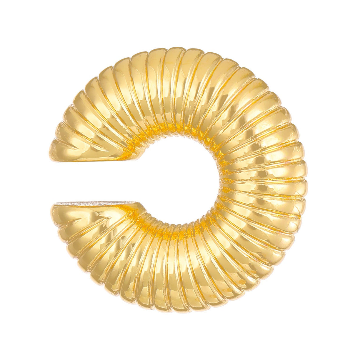 Exaggerated Shaped Water Drop Texture Earings Ear Clip