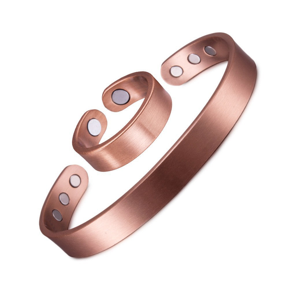 Atmospheric Lucky Tree Magnet Red Copper Health Care Bracelet